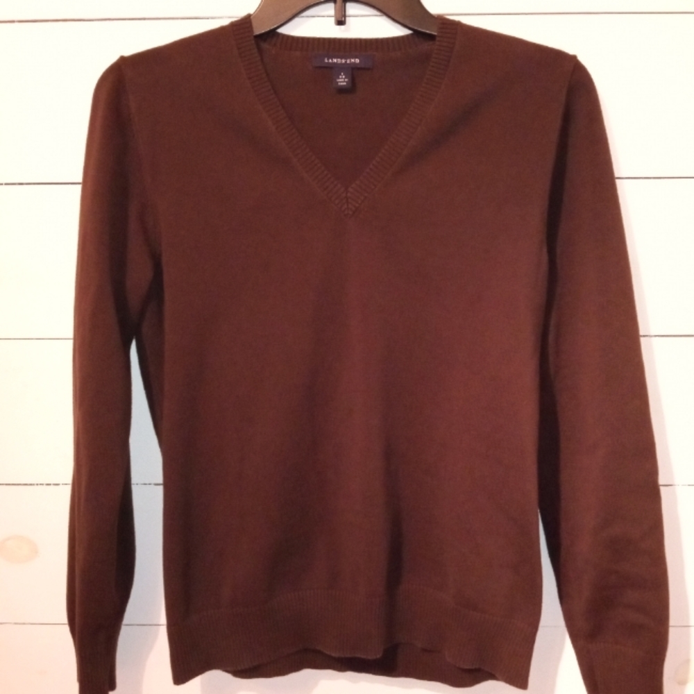 Lands' End Brown Sweater